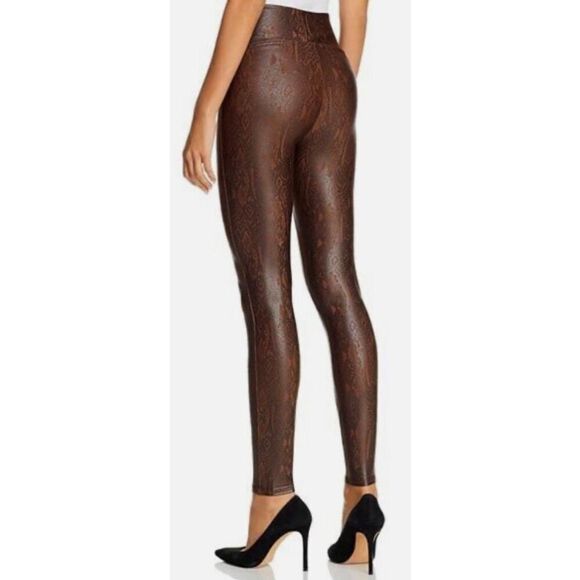 Spanx Snake-Printed Faux Leather Full Length Leggings size M - Picture 11 of 11